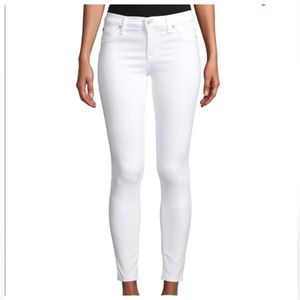 Hudson Natalie white skinny jeans